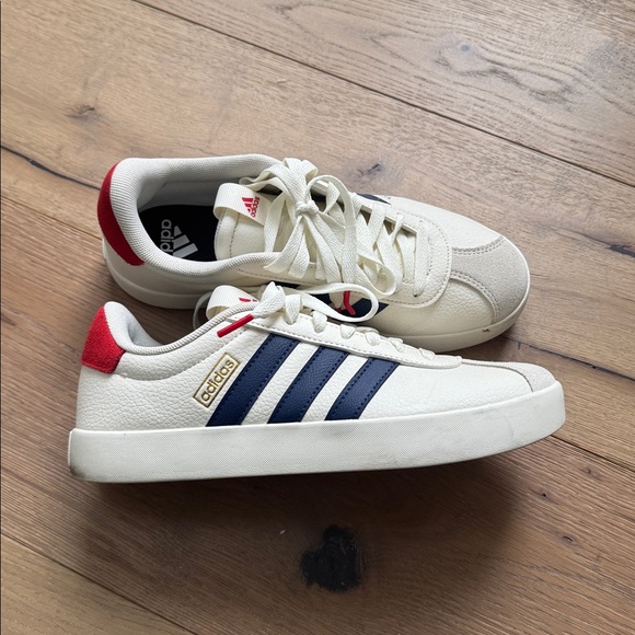 Adidas White and Navy Sneakers - Picture 5 of 5